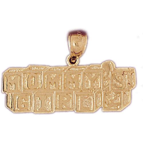 14k Yellow Gold Mommy's Girl Charm