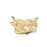 14k Yellow Gold Dolphin, Starfish, and Shell Charm