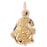 14k Yellow Gold Clown Charm