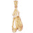 14k Yellow Gold Ballerina Shoe Charm