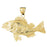 14k Yellow Gold Bass Charm