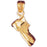 14k Yellow Gold 3-D Boot Charm
