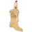 14k Yellow Gold Boot Charm