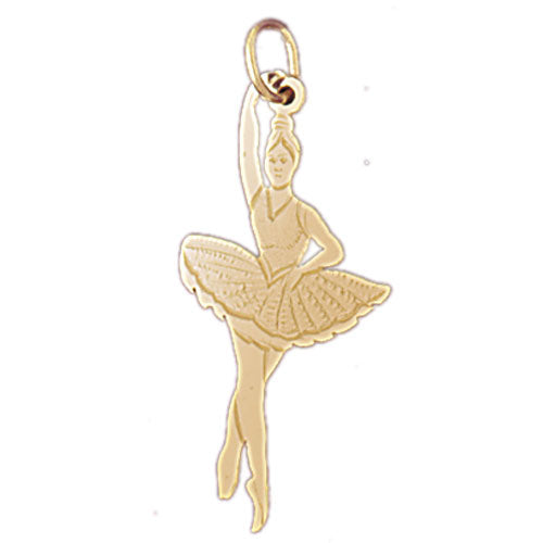 14k Yellow Gold Ballerina Charm