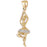 14k Gold Two Tone Ballerina Charm