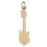 14k Yellow Gold Electric Guitar Charm