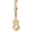 14k Yellow Gold Accoustic Guitar Charm