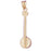 14k Yellow Gold Banjo Charm