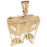 14k Yellow Gold Congas Charm