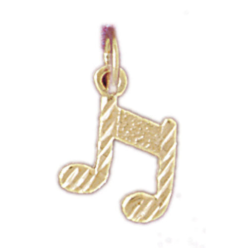 14k Yellow Gold Eighth Note Charm