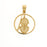 14k Yellow Gold Viola, Violin Charm