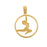 14k Yellow Gold Gymnist Charm