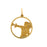 14k Yellow Gold Squash Charm