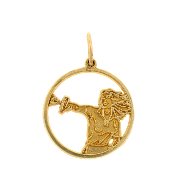 14k Yellow Gold Squash Charm