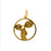 14k Yellow Gold Body Builder, Weights Charm