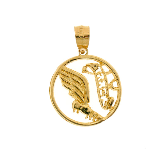 14k Yellow Gold Track and Field Charm