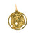 14k Yellow Gold Lion Charm