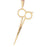 14k Yellow Gold 3-D Scissors Charm