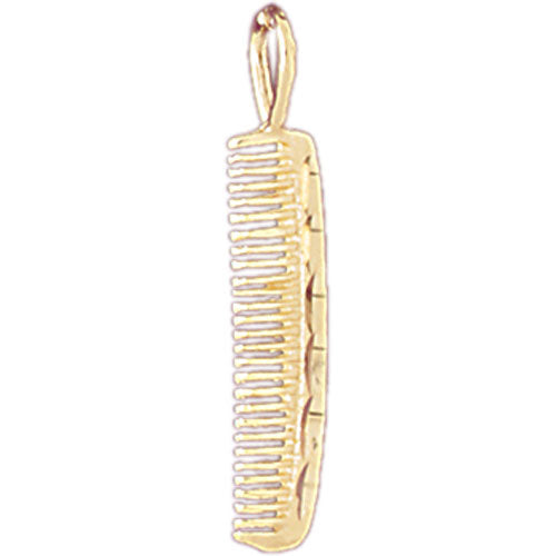 14k Yellow Gold Comb Charm