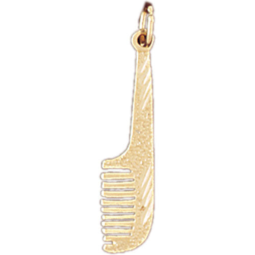 14k Yellow Gold Comb Charm