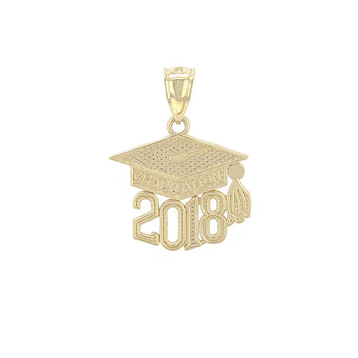14k Yellow Gold Small Gradution Charm 2018