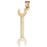 14k Yellow Gold Wrench Charm