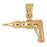 14k Yellow Gold Power Drill Charm