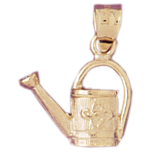 14k Yellow Gold Watering Can Charm