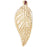 14k Yellow Gold Leaf Charm