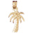 14k Yellow Gold Palm Tree Charm
