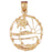 14k Yellow Gold Palm Trees Charm