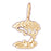 14k Yellow Gold Cedar Tree Charm