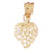 14k Yellow Gold Strawberry Charm