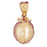 14k Yellow Gold 3-D Orange Charm