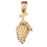 14k Yellow Gold 3-D Grapes Charm
