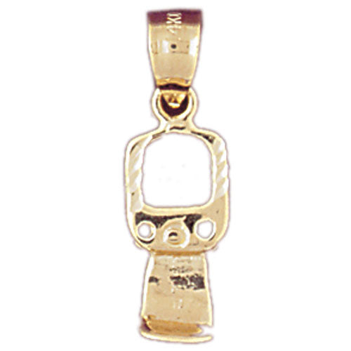 14k Yellow Gold Can Opener Charm