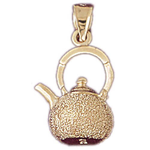 14k Yellow Gold Tea Pot Charm