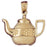 14k Yellow Gold Tea Pot Charm