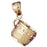 14k Yellow Gold 3-D Cup Charm