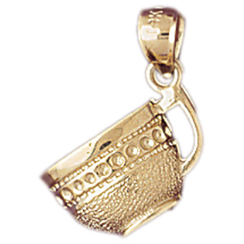 14k Yellow Gold Cup Charm