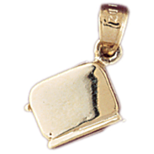 14k Yellow Gold 3-D Toaster Charm