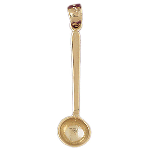 14k Yellow Gold 3-D Measuring Spoon Charm