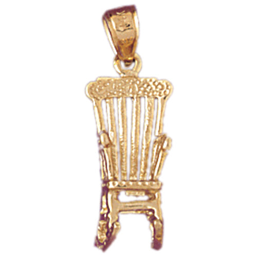 14k Yellow Gold Rocking Chair Charm