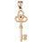 14k Yellow Gold Key Charm