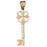 14k Yellow Gold Key Charm