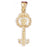 14k Yellow Gold Key Charm