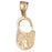 14k Yellow Gold Padlock, Lock Charm