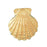 14k Yellow Gold Shell Charm