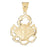 14k Yellow Gold Crabs Charm