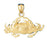 14k Yellow Gold Crabs Charm